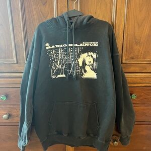 Brandy Melville Black Graphic Crewneck Sweatshirt